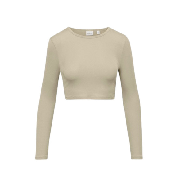 Sunday Best Tops - ARITZIA Sunday Best Bliss Cropped Long Sleeve Size Medium